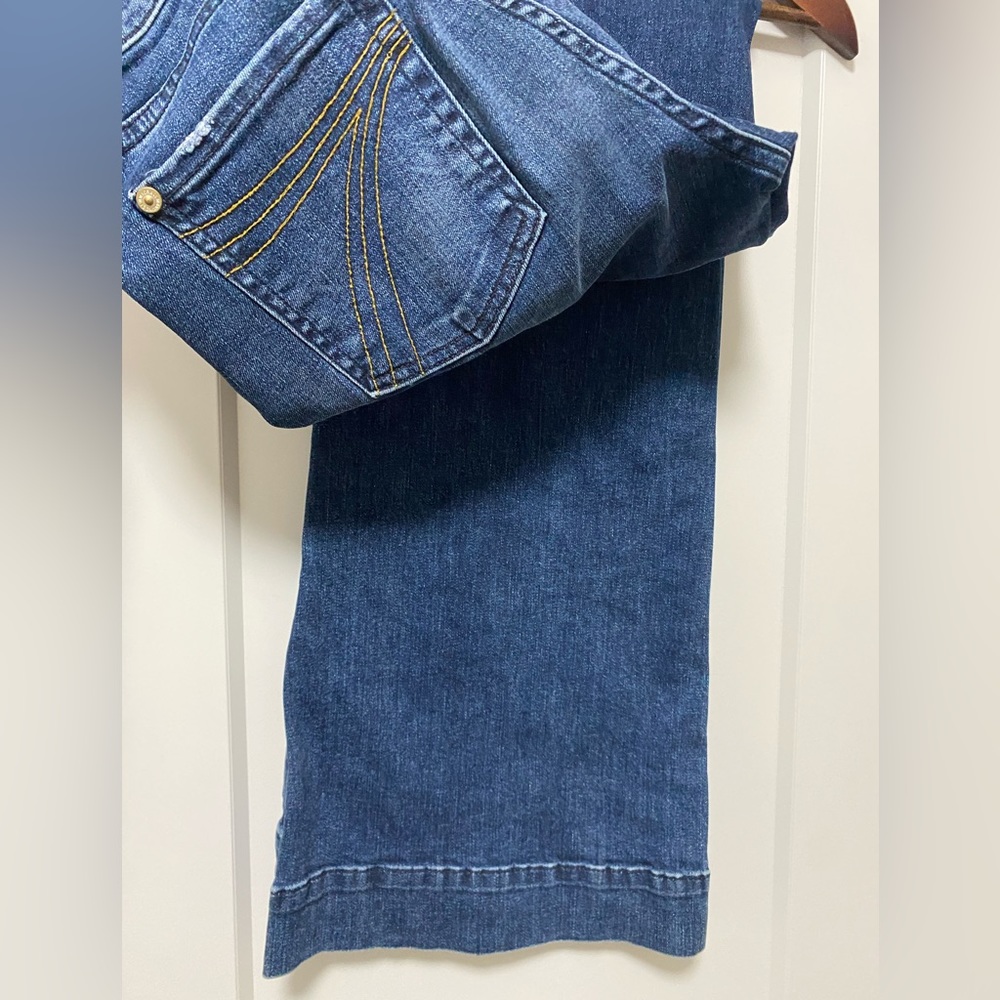 7 for all mankind wide leg denim size 28